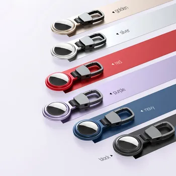 Pentru AirTag Manșon de Protecție Apple Pentru Airtag Breloc Magnetic Metal All-inclusive Anti-toamna Coajă de Protecție