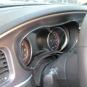 Pentru Dodge Charger-2021 Masina din Fibra de Carbon de Bord Pătrat de Panou Acoperire Cadru Trim Decorare Autocolant Accesorii