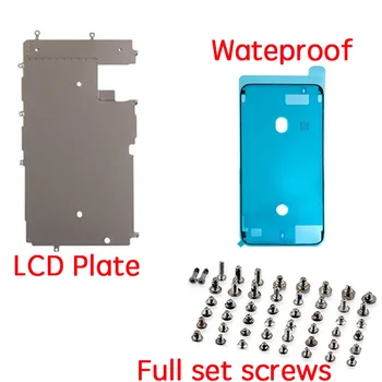 Pentru iPhone 7 7Plus 8G 8 Plus Ecran LCD Display Spate Placă de Metal Scut + Set Complet Suruburi Si Adeziv rezistent la apa piesa de schimb