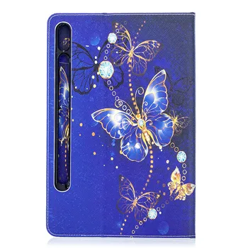 Pentru Samsung Galaxy Tab S7 Cazul SM-T870 T875 Smart Cover Piele Pictata Tableta Caz Fundas Pentru Galaxy Tab S7 Atingeți S 7 11 inch