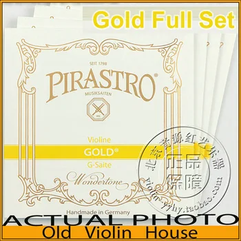 Pirastro Gold Label corzi de vioară (215021), Mediu cu Bila-End,set complet,made in Germany,vinde Fierbinte