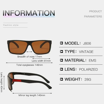 Polaroid ochelari de Soare Barbati Pătrat de Moda de Conducere Cauciuc Nuanta Pătrat Ochelari de Faimosul Brand Barbati Polarizati de Soare Pahare pentru Femei Barbati