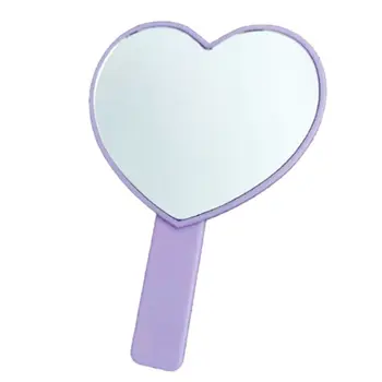 Portabil în Formă de Inimă Portabile Oglindă cu Mâner Bomboane de Culoare Instrumente Cosmetice