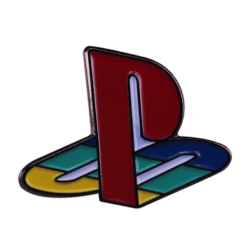PS1 Consola Logo-ul Brosa Elegant Tocilar Stil Mândrie Pin Cadou Perfect pentru Retro Gamer în Minte!
