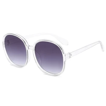 Pătrat ochelari de Soare pentru Femei Brand Designer Rotund Retro Cadru Negru Bărbați Vintage Supradimensionat Ochelari de Soare pentru Femei Femei UV400 Nuante