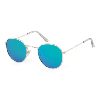 RBRARE Cadru Metalic Rotund pentru Femei ochelari de Soare Aliaj Oglindă Barbati Ochelari de Soare Vintage de Designer de Brand Modis Oculos Nuante Pentru Femei