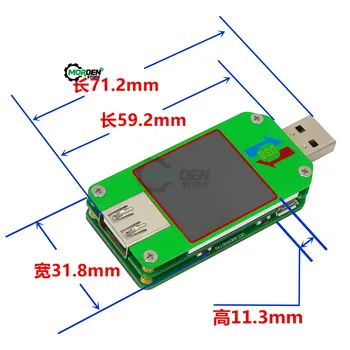 RD UM24 UM24C APLICAȚIE USB 2.0 Display LCD Voltmetru Multimetru Ampermetru de Încărcare a Bateriei Curent de Metri de Cablu Măsură Tester