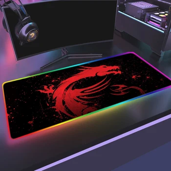 Red Dragon Gaming Keyboard Pad Asus RGB Computer Mouse Pad Gamer Birou Mat Mousepad Pc Gamer Complet Kawaii Jocuri Accesorii