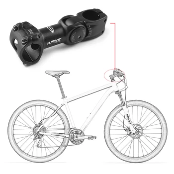 Reglabil Biciclete Stem de Înaltă Rezistență 31.8/25,4 mm MTB Fața Tija din Aliaj de Aluminiu Drum de Munte cu Bicicleta Ghidon Bicicleta parte