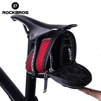 ROCKBROS Sac de Biciclete 3D Shell Impermeabil Geanta Reflectorizante pentru Biciclete Sac rezistent la Șocuri de Ciclism din Spate Seatpost Sac de Biciclete MTB Accesorii