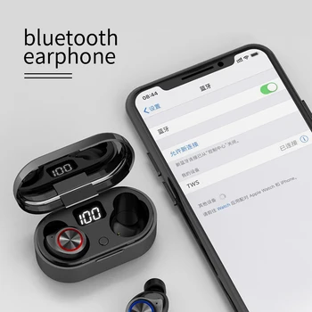 Setul cu Cască Bluetooth 5.0 LED Digital Display Căști In-Ear Wireless Pavilioane TWS
