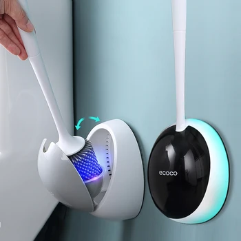Silicon Toaletă Perie Pentru WC Accesorii Drainable Perie Wc Montat pe Perete Instrumente de Curățare Acasă Seturi de Accesorii pentru Baie