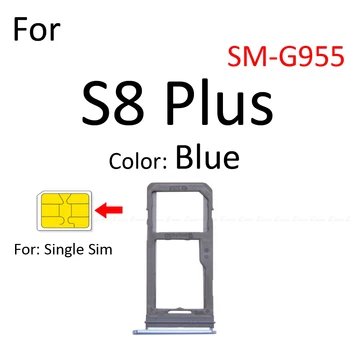 Sim Card Micro SD Soclu Suport Slot Tava Reader Pentru Samsung Galaxy S8 Plus G950 G955 Adaptor Recipient Conector Piese