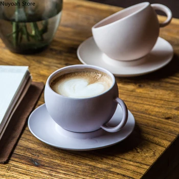 Simplă Ceașcă De Cafea Rafinat Creative Ceai De După-Amiază Cana Ceramica De Cafea Ceasca Farfurie De Lux Lumina Latte Nordic Decor Acasă