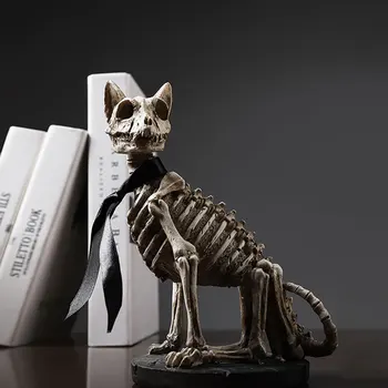 Skeceton Câine Fosili Figurine Birou Acasă Decorare Accesorii Câine Craniu Sculptura Camera Ornament Decor Acasă rășină farmece