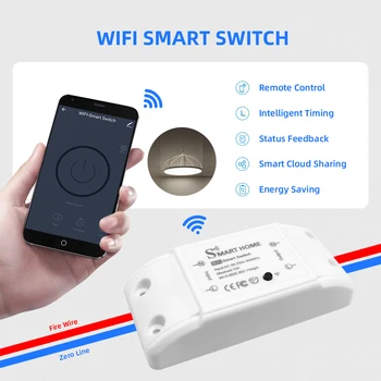 Smart Home Casa Wireless Wifi Remote Switch Întrerupător Domotic Lumină LED-uri Controler Modul Alexa Google Acasa Smartlife Tuya APP
