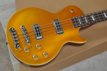 Standard 4-string Chitara bas electric partea de sus de Aur în stoc 62