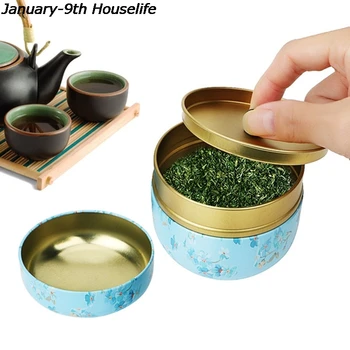 Stil Japonez Bucătărie Cutie De Ceai Borcan De Stocare Titular Bomboane Bomboane Cutii Teaware Ceai Caddies Containere De Staniu Cutie De Depozitare