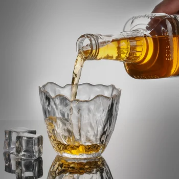 Stil Japonez Edo Cristal Whisky Ceașcă De Artă Brandy Snifter Floare De Prune Congelate Ciocan Dragul Vin Pahar Opera De Arta Pahar De Whisky