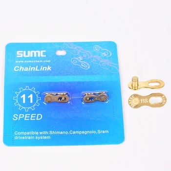 SUMC Lanț magic catarama 11 12 viteza de argint, de aur Lipsește Link-ul Lanț de Bicicletă Link-ul 10 11 12 biciclete rapide buton magic