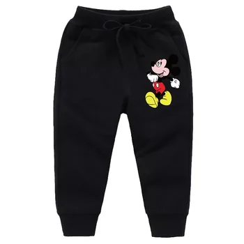 Toamna Iarna Noi Desene Animate Disney Mickey Mouse Print Baby Boy Pantaloni Casual Copii Pantaloni De Bumbac Fată Copilul Jambiere