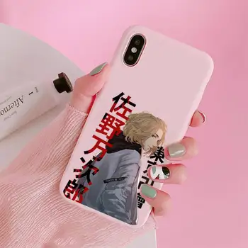 Tokyo Răzbunătorul Mikey Japonia anime Caz de Telefon Bomboane de Culoare pentru iPhone 6 7 8 11 12 s mini pro X XS XR MAX Plus