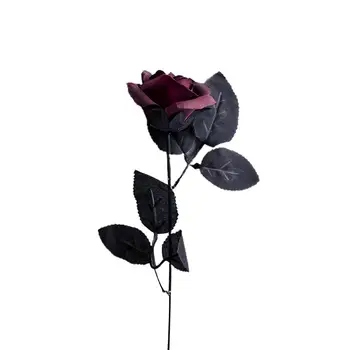 Trandafirul negru Sintetic Buchet de Simulare de Flori de Mireasa Buchet de Mână de Mătase Acasă Decorare Set Consumabile de Nunta DIY