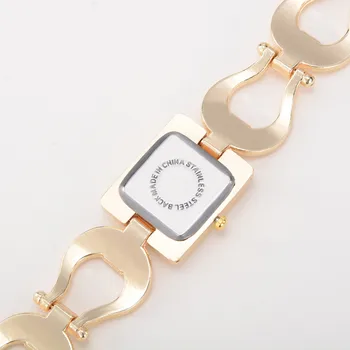 Unic Design Pătrat Cuarț Ceas Cu Diamante Doamnelor Din Oțel Inoxidabil Brățară Ceas De Mână Montre Femme Relogio Feminino Picătură De Transport Maritim
