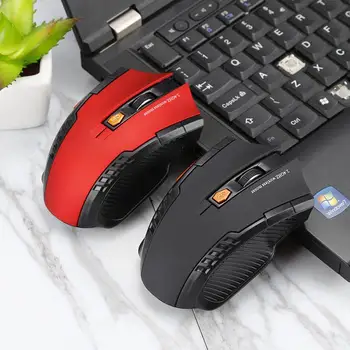 USB Mouse de Gaming Wireless 2.4 G 6 Butoane Mouse-ul fără Fir Alimentat de la Baterie Șoareci Cu Receptor USB Pentru Laptop, PC Desktop