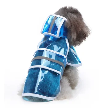 Vara Noua Moda Transparent Câine Ploaie Impermeabil Reflectorizant Animale De Companie Câine Mare Haina De Ploaie Poncho Costum De Câine