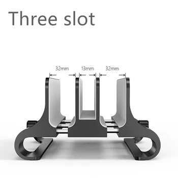 Vertical Suport pentru Laptop Cu 3 Sloturi cu economie de Spațiu de Aluminiu Suport de birou Suport Reglabil cu Dock Dimensiunea pentru