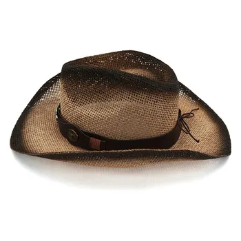 Vintage Cowboy Pălărie De Paie Pentru Bărbați Pălării Albe, Maro Cafea Pescuit Capace Bărbați