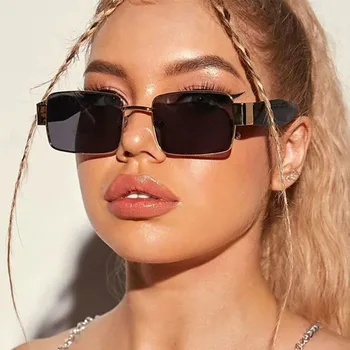 Vintage Mic Pătrat Negru ochelari de Soare Pentru Femei de Moda de Mare Cadru Shades Ochelari de Lux ochelari de Soare Brand Oameni UV400 gafas de sol