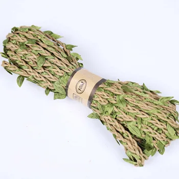 Țesute Acasă Decorative Material Petrecere de Nunta, Cadou de Ambalaj Decorat Frânghie de Frunze Verzi DIY Hang Tag Cabluri