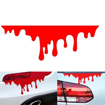 1 BUC Autocolante Auto Roșii din Sânge DIY caroseriei Vehiculului Insigna de Styling Auto Autocolante, Decal