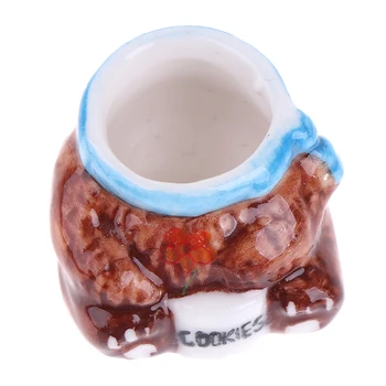 1 Pc, 1:12 Casă De Păpuși În Miniatură Drăguț Ceramica Bomboane Borcan Bomboane Sticla Model De Papusa Decor Jucărie 2.3x2.8cm