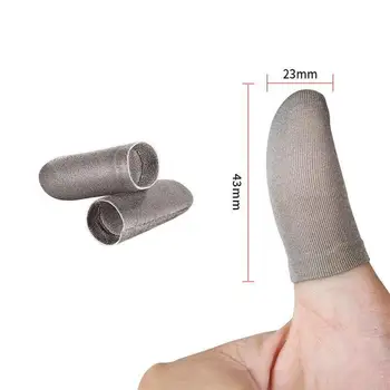 1 Pereche Respirabil Controler De Joc Deget Acoperi De Sudoare Mănuși Mobile Sensibile Maneca Jocuri Dovada Non-Zero Nailon Degetul
