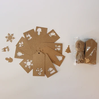 100buc Decorative Etichetă de Hârtie Pentru Cookie Miere Pânză de Tort Eticheta de pe Ambalaj Maro/alb/negru hangTags Pentru DIY Gustare Poate Customizd