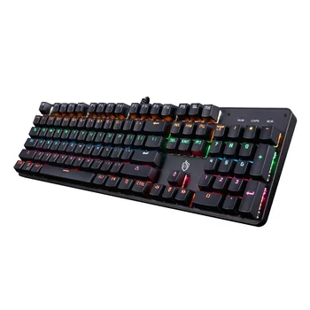 104 Taste Tastatură Mecanică cu Fir Tastaturi Jocuri RGB se Amestecă cu iluminare din spate Anti-ghosting Albastru Rosu Comuta Tastatura Pentru Laptop de Gaming PC