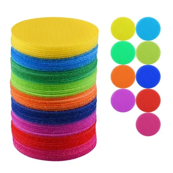 10buc Covor Colorat Marker Velcro Joc de Puzzle Covor Poziționarea Mărcii rundă de Nailon Catarama Bandă Covor Exercițiu de Formare