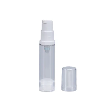 10buc Plastic de Călătorie Sticle Crema Reîncărcabile Sticlă Clară Airless, Pompa de Emulsie Vid Sticla cu Pulverizator 5 ml/10ml/15ml