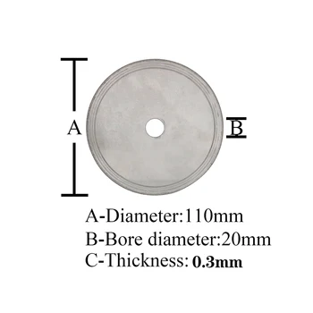 110-200 mm Ultra-subțire de Diamante Circulare de Ferăstrău 4/6/7/8 Inch Tăiere Arbor Disc Taie Discuri de Jad Pentru Agat Pietre de Sticlă de Piatră Fante