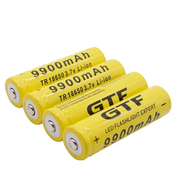 2 buc Brand Nou Bateria 18650 De 3.7 V 9900 MAH Bateria De Suplimente De LTIO Recarregvel Para Lanterna Led Bateria 18650 Atacado