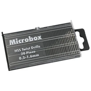 20 Buc Mini Micro Biți HSS Burghiu Biți Set, Kit DIY pentru prelucrarea Lemnului/Reparații Acasă/Plastic/Bijuterii/Circuit Cu Caz (0.3-1.6 mm)