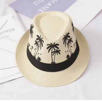 2019 Moda Panama Vara Unisex Palarie de Soare Casual de Vacanta Plaja Hat Femei jazz Bărbați Pălării Pălării Pentru Bărbați Femei