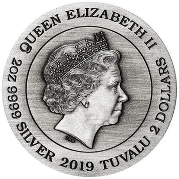 2021 Noi 1oz Dragon Tiger Monedă din Argint Placat cu Argint 40mm Elizabeth Colectie Sourvenir Monede Picătură de Transport maritim