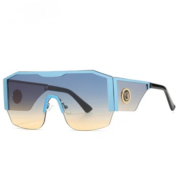 2021 Nou Modern, Supradimensionate, ochelari de Soare Patrati Bărbați Femei Cadru Mare-O singură Bucată de Lentile de Ochelari de Soare Gradient de Conducere Unisex Ochelari de UV400