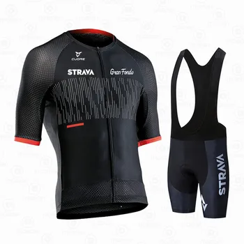 2021 STRAVA Cycling Jersey Echipa de Ciclism de Îmbrăcăminte pentru Costume de MTB Salopete pantaloni Scurți Set Bărbați Bicicleta Ropa Ciclismo Triatlon