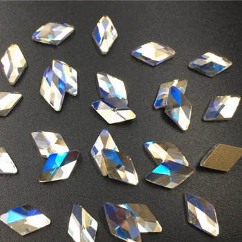 20buc/Lot spate plat decorare unghii strasuri forme de Diamante bijuterii unghii Diamond 3D Nail Art Strasuri