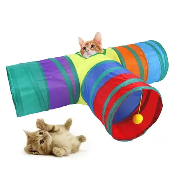 21Pcs/Set Pet Kit Pliabil Tunel Pisică Jucărie Distractiv Canal de Pană Bile Soareci Forma Pisoi, Pisică Câine Joc Interactiv Consumabile
